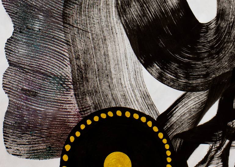 Original Abstract Expressionism People Painting by Alan Toledano