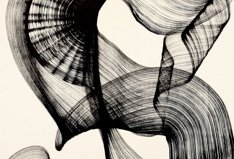 Original Abstract Drawing by Alan Toledano