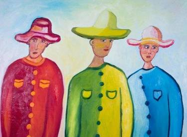 Saatchi Art Artist Siva Pillay; Paintings, “Cowboys 4” #art