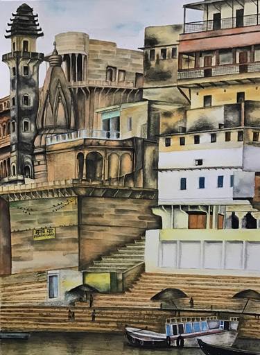 Print of Architecture Paintings by Mukulika Saha