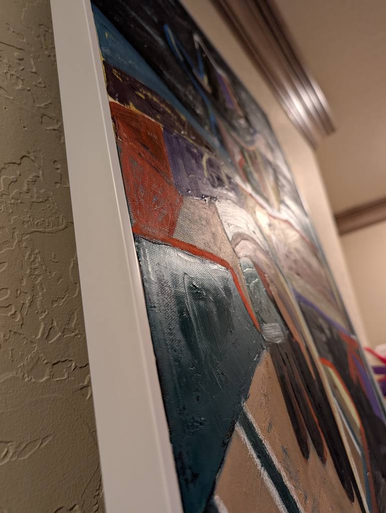 Original Abstract Expressionism Men Painting by Chetna D'Souza