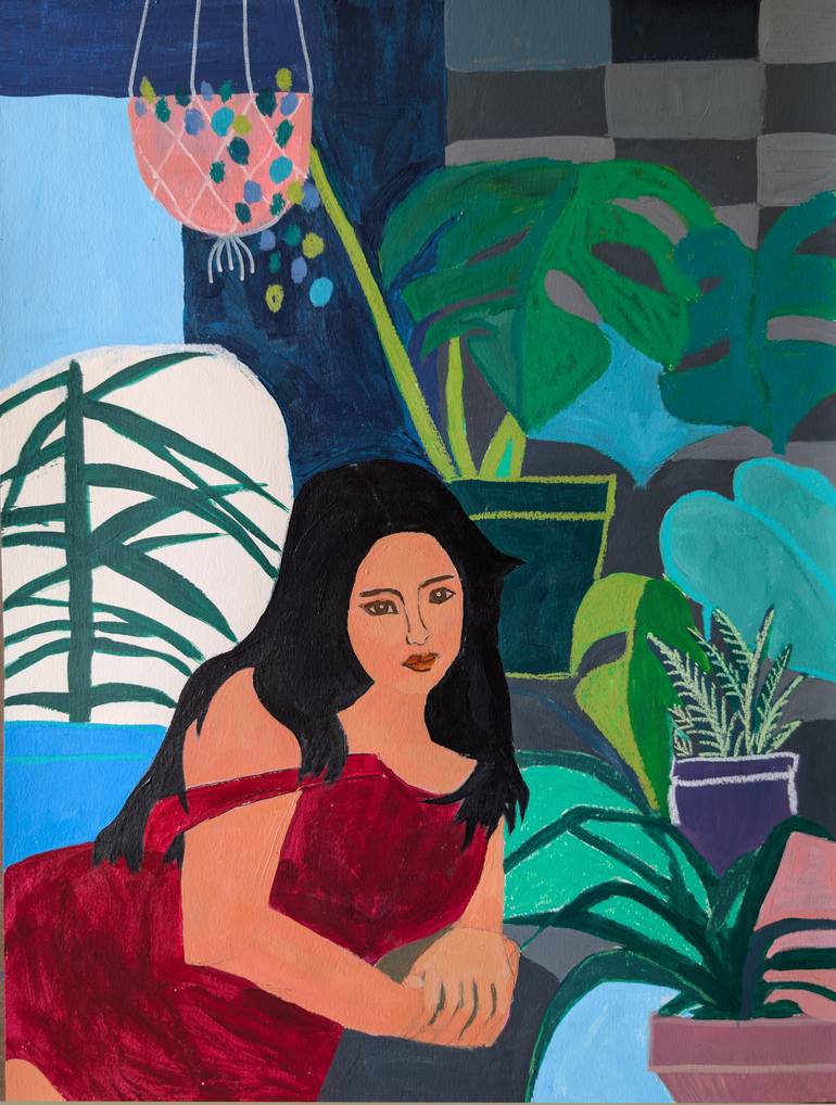 Original Contemporary Women Painting by Chetna D'Souza
