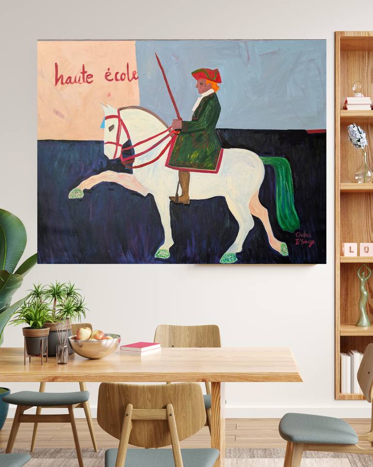 Original Abstract Expressionism People Painting by Chetna D'Souza