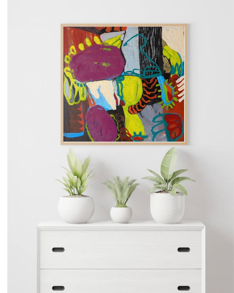 Original Abstract Expressionism Abstract Painting by Chetna D'Souza