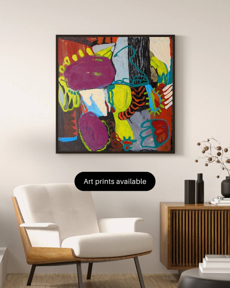 Original Abstract Expressionism Abstract Painting by Chetna D'Souza