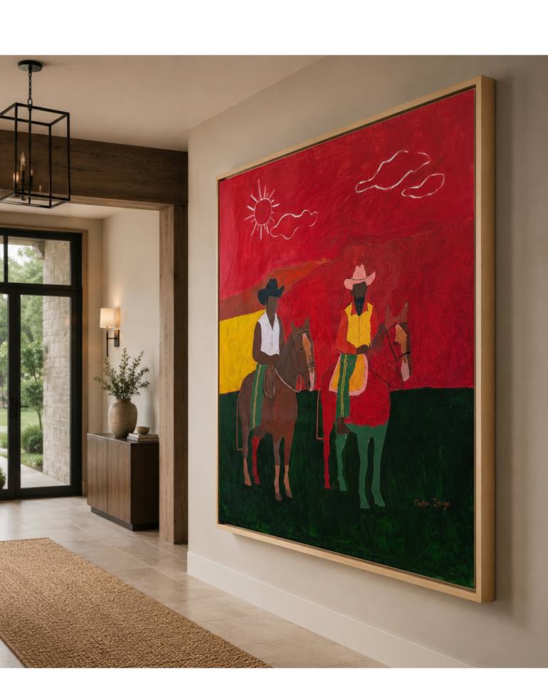 Original Post-impressionism People Painting by Chetna D'Souza