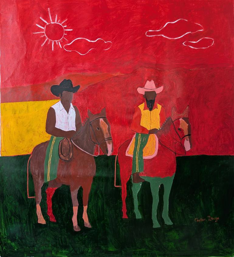 Original Post-impressionism People Painting by Chetna D'Souza