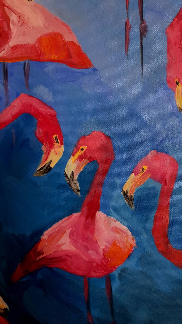 Original Expressionism Animal Painting by Suntola ART