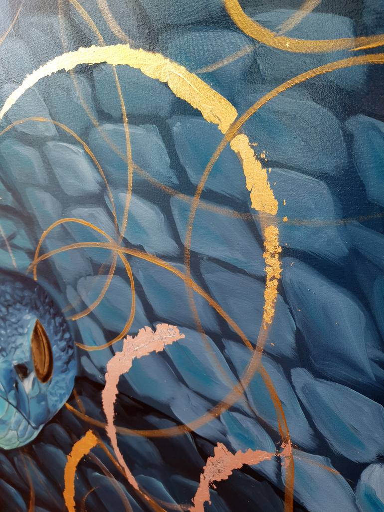 Original Art Deco Animal Painting by Suntola Art
