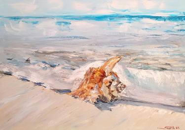 Print of Impressionism Beach Paintings by Suntola ART