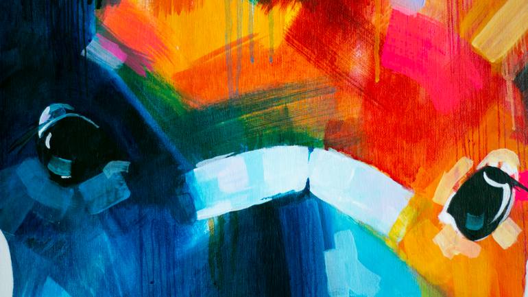 Original Expressionism Animal Painting by Ant Crampton