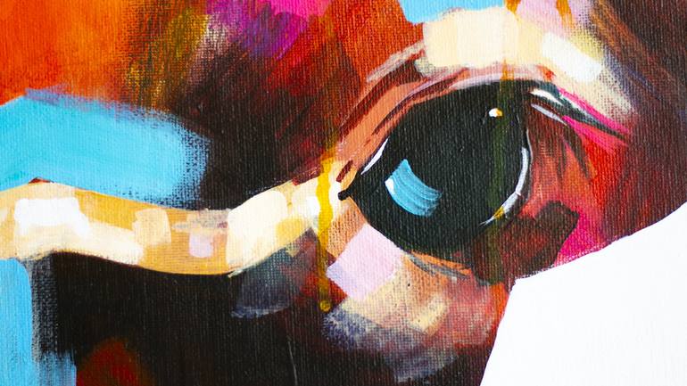 Original Pop Art Animal Painting by Ant Crampton