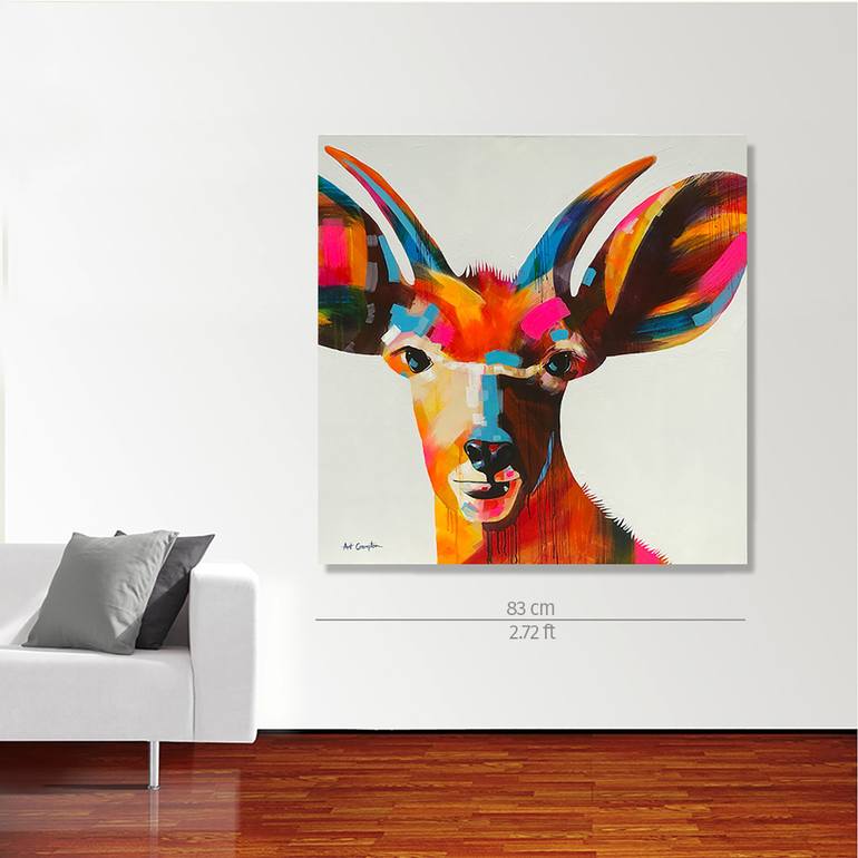 Original Pop Art Animal Painting by Ant Crampton