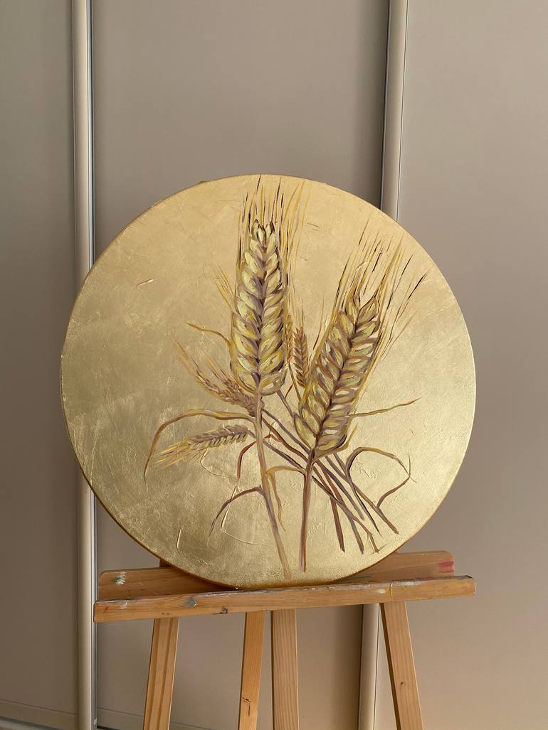 Original Abstract Botanic Painting by Viktoria Vladimirskaia
