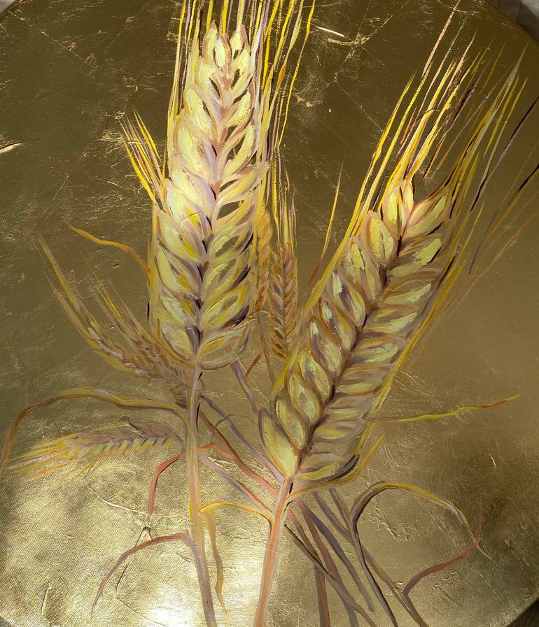 Original Abstract Botanic Painting by Viktoria Vladimirskaia