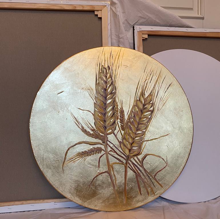 Original Abstract Botanic Painting by Viktoria Vladimirskaia