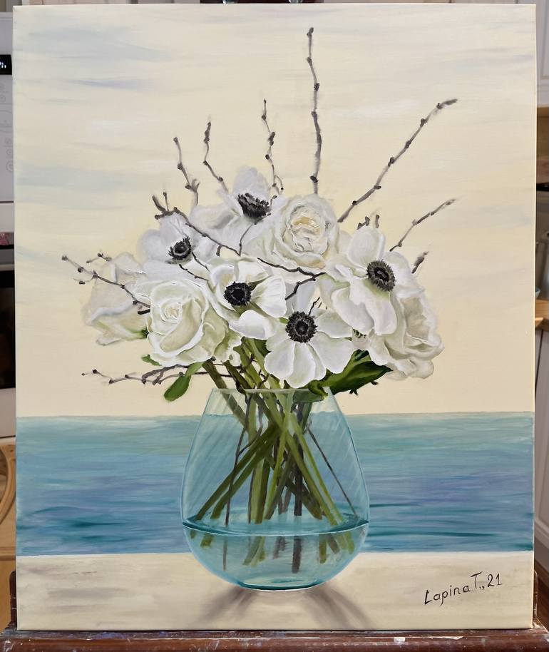 Original Fine Art Still Life Painting by Tatiana Lapina