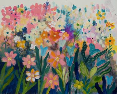 Print of Floral Paintings by Adriana Predoi