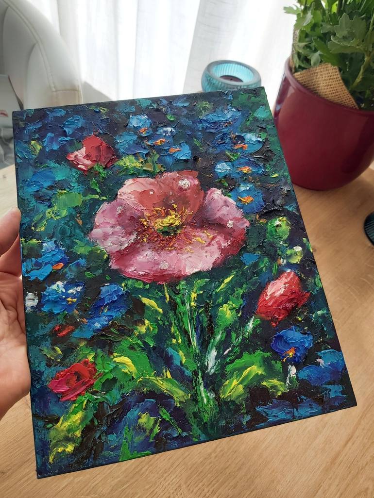 Original Floral Painting by Tatiana Krilova