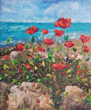 Print of Abstract Seascape Paintings by Tatiana Krilova