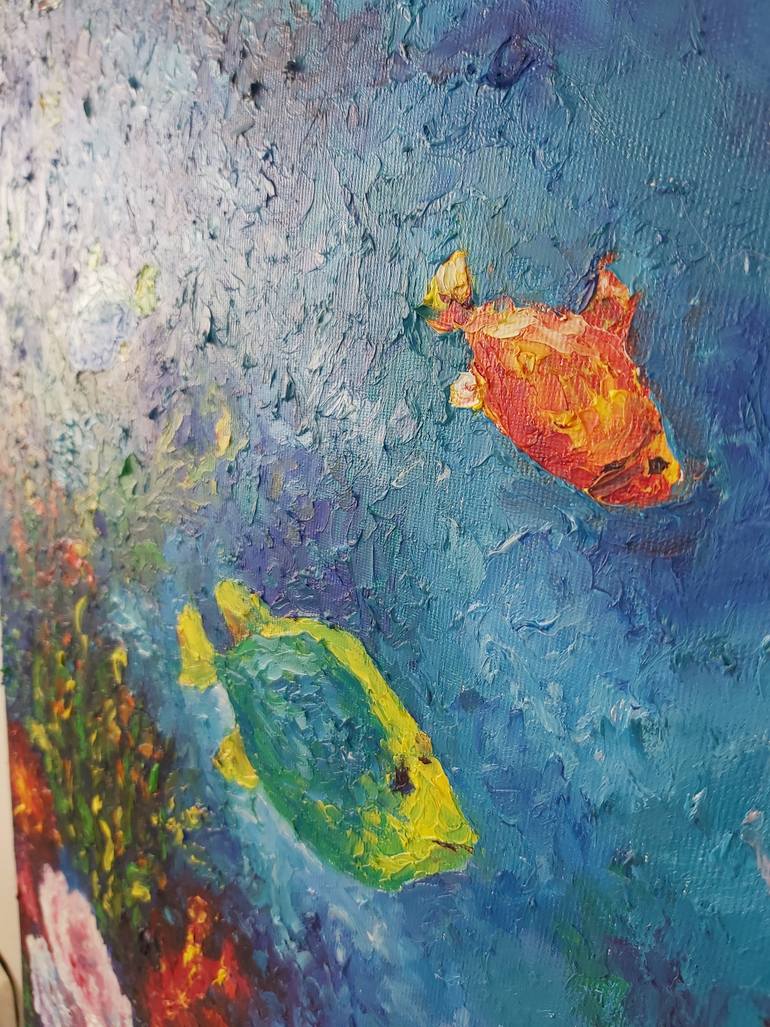 Original Impressionism Animal Painting by Tatiana Krilova
