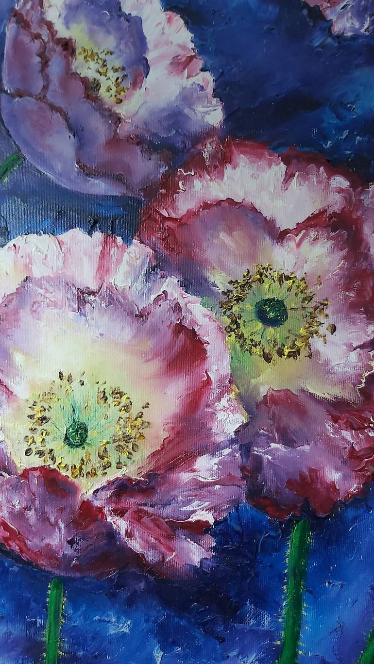 Original Expressionism Floral Painting by Tatiana Krilova