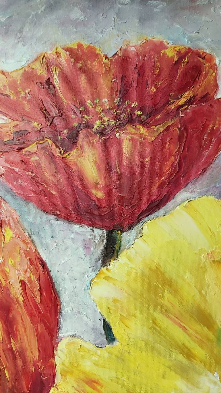 Original Modern Floral Painting by Tatiana Krilova