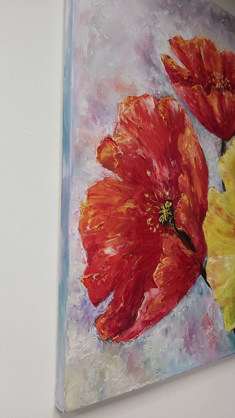 Original Modern Floral Painting by Tatiana Krilova