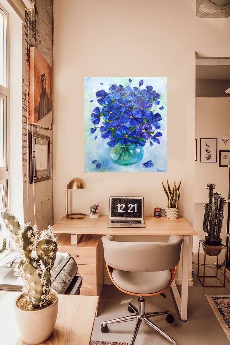 Original Impressionism Floral Painting by Tatiana Krilova