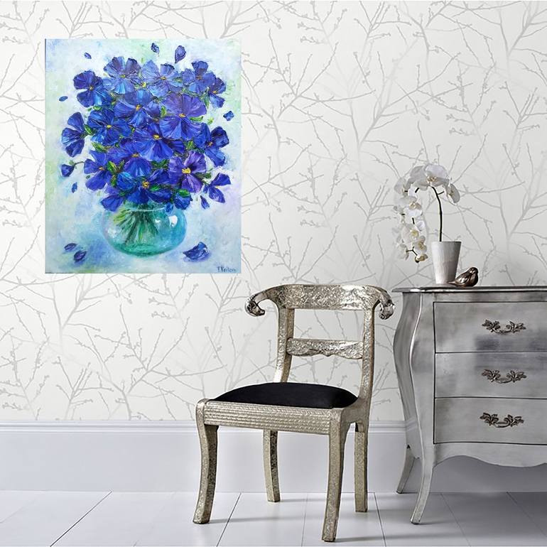 Original Impressionism Floral Painting by Tatiana Krilova