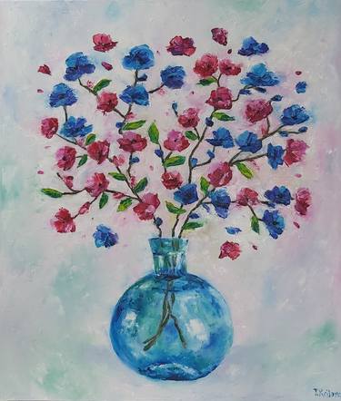 Original Impressionism Floral Paintings by Tatiana Krilova