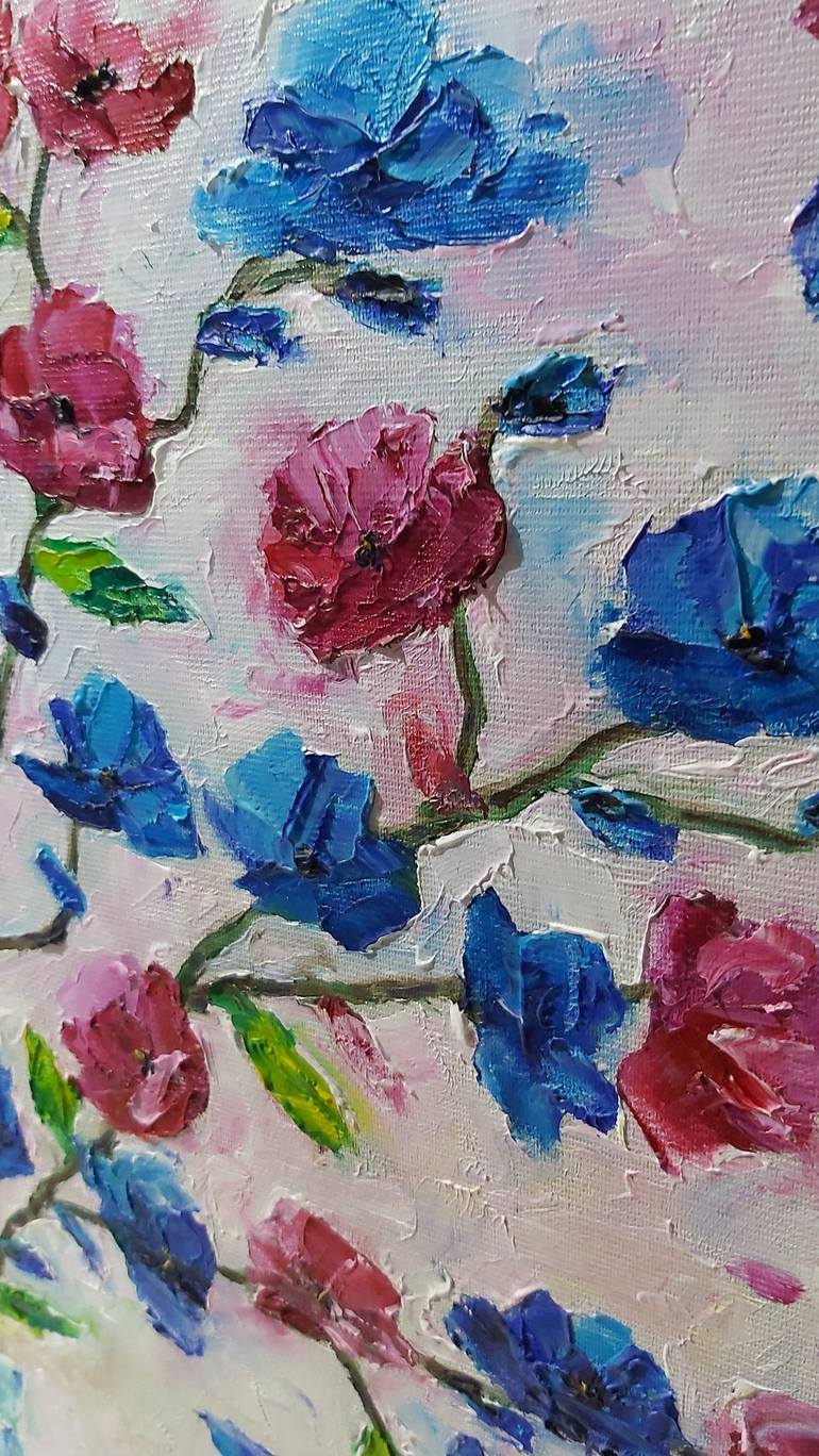 Original Impressionism Floral Painting by Tatiana Krilova