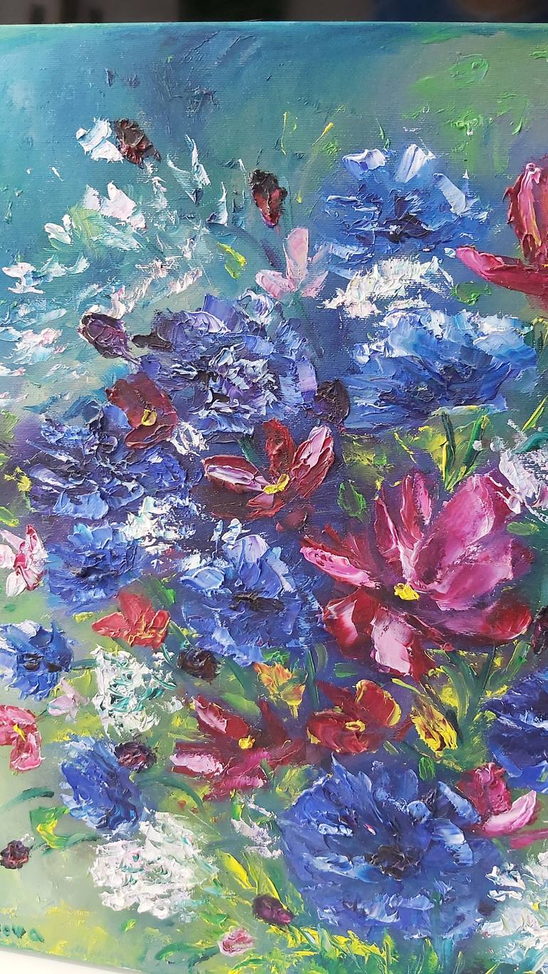 Original Impressionism Floral Painting by Tatiana Krilova