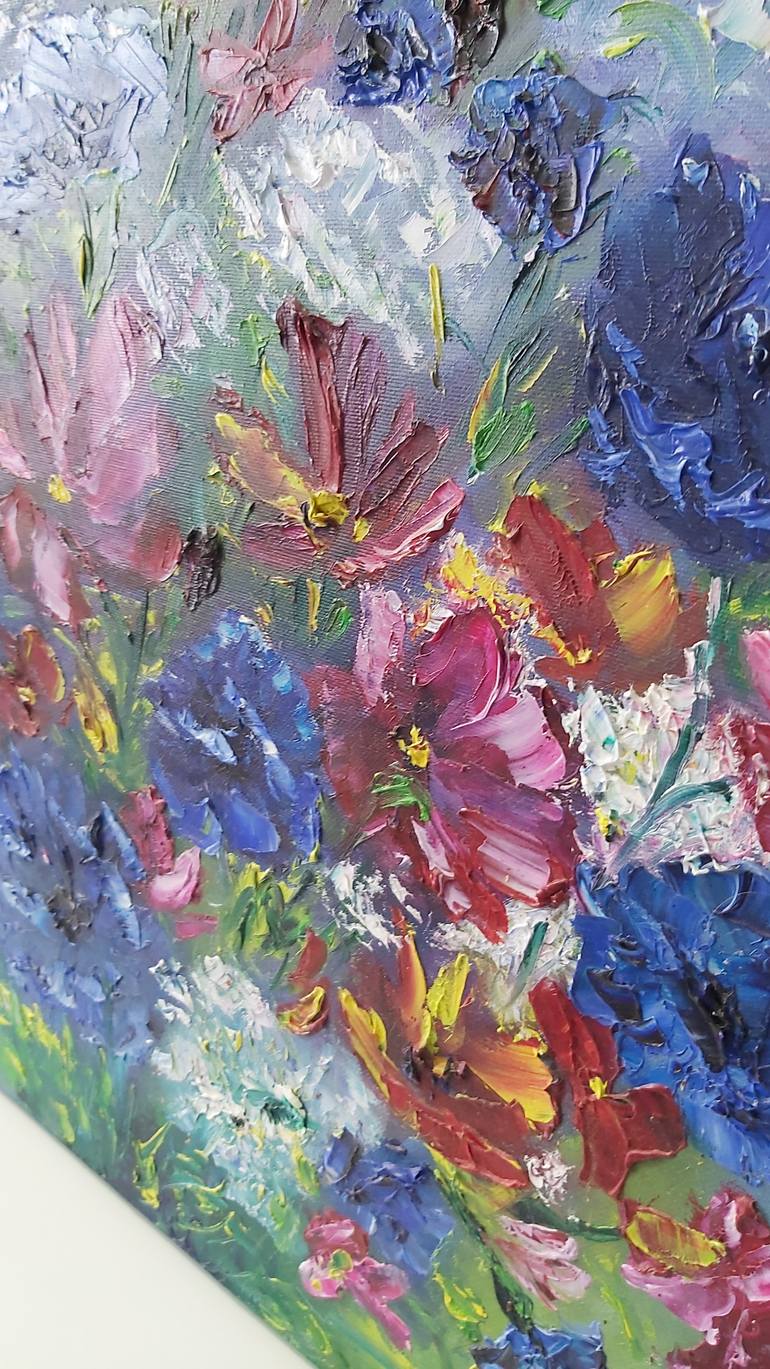 Original Impressionism Floral Painting by Tatiana Krilova