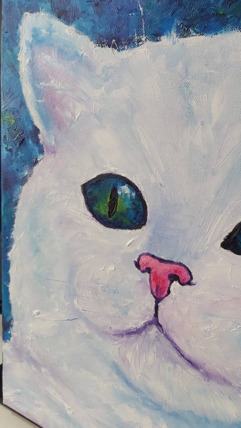 Original Impressionism Animal Painting by Tatiana Krilova