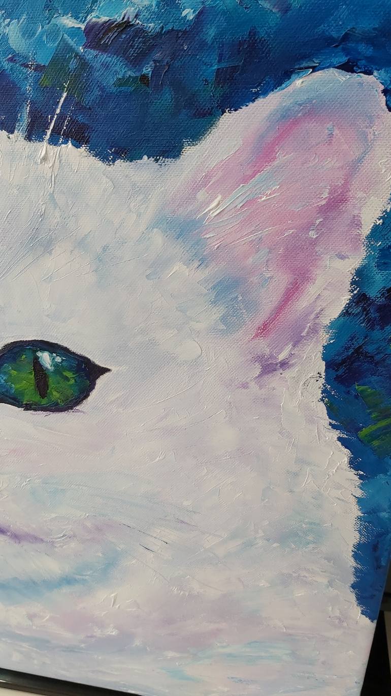 Original Impressionism Animal Painting by Tatiana Krilova