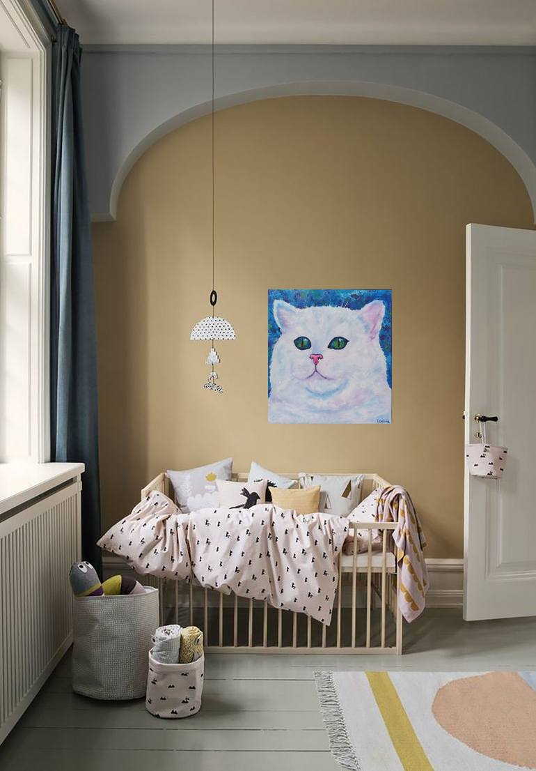 Original Impressionism Animal Painting by Tatiana Krilova