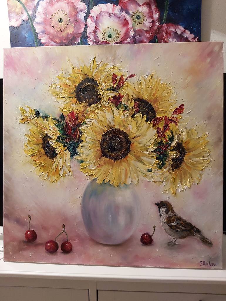 Original Floral Painting by Tatiana Krilova