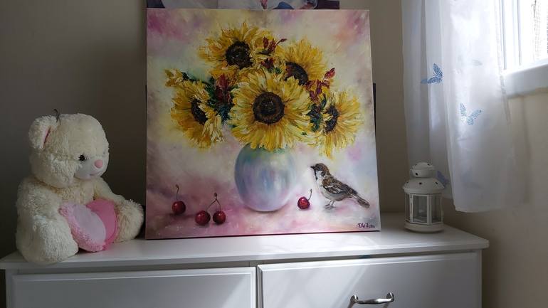 Original Impressionism Floral Painting by Tatiana Krilova