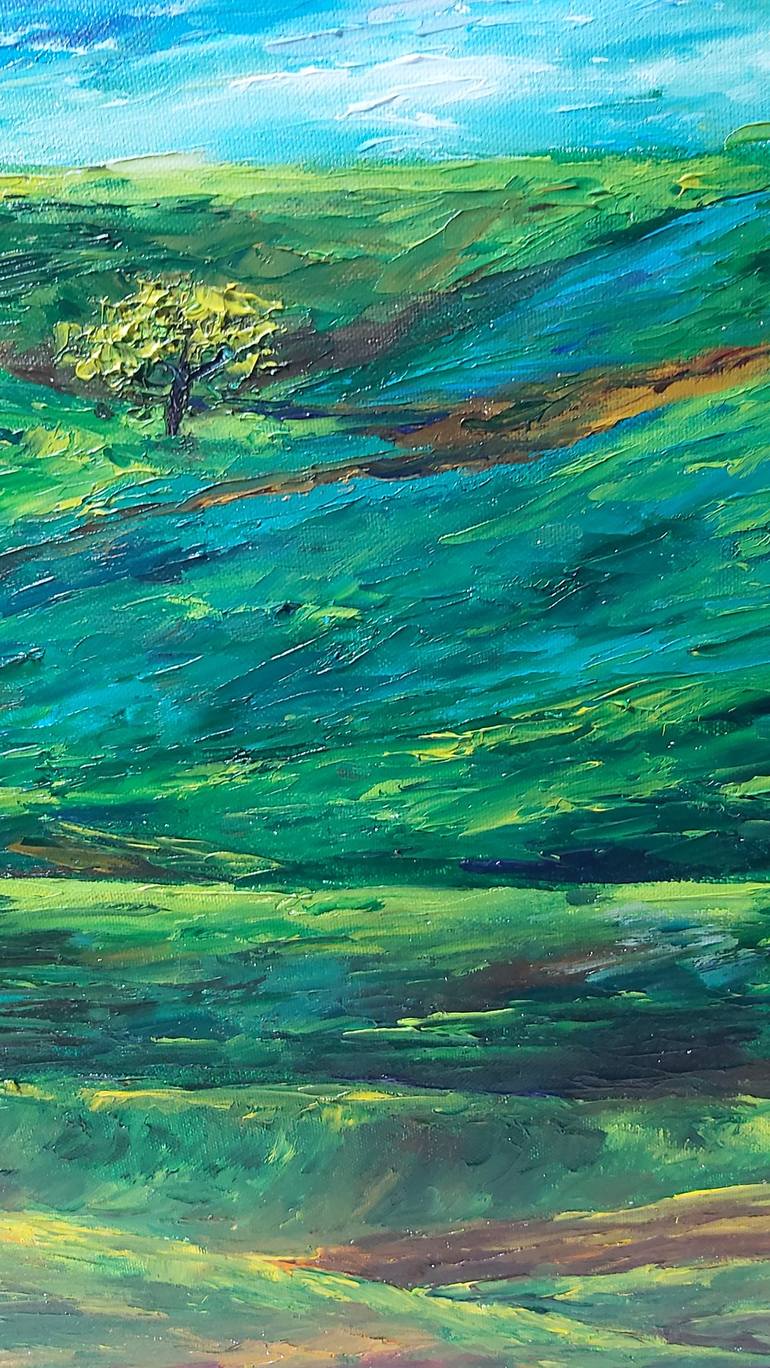 Original Impressionism Landscape Painting by Tatiana Krilova