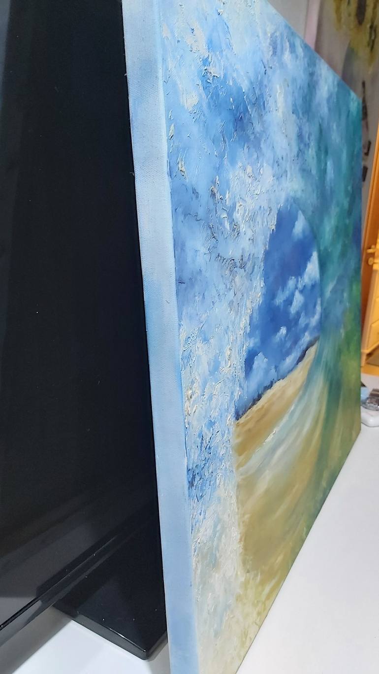 Original Impressionism Seascape Painting by Tatiana Krilova