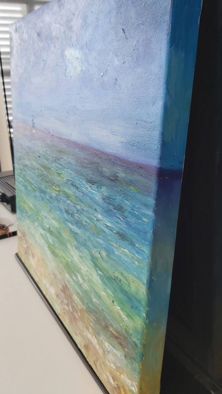 Original Impressionism Seascape Painting by Tatiana Krilova