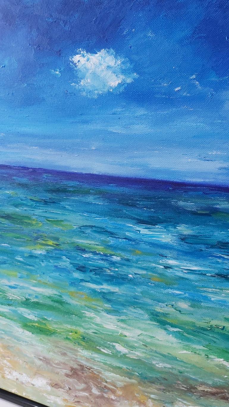 Original Impressionism Seascape Painting by Tatiana Krilova