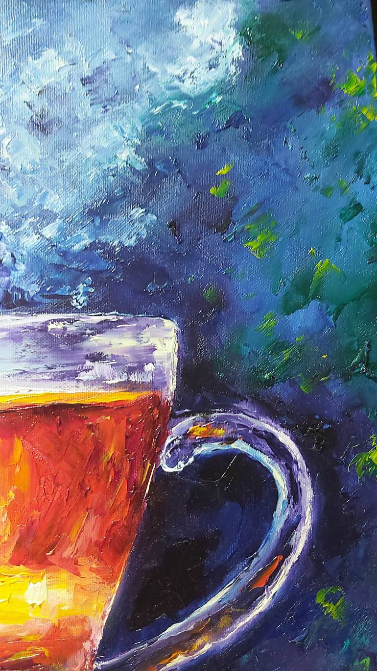 Original Impressionism Food & Drink Painting by Tatiana Krilova