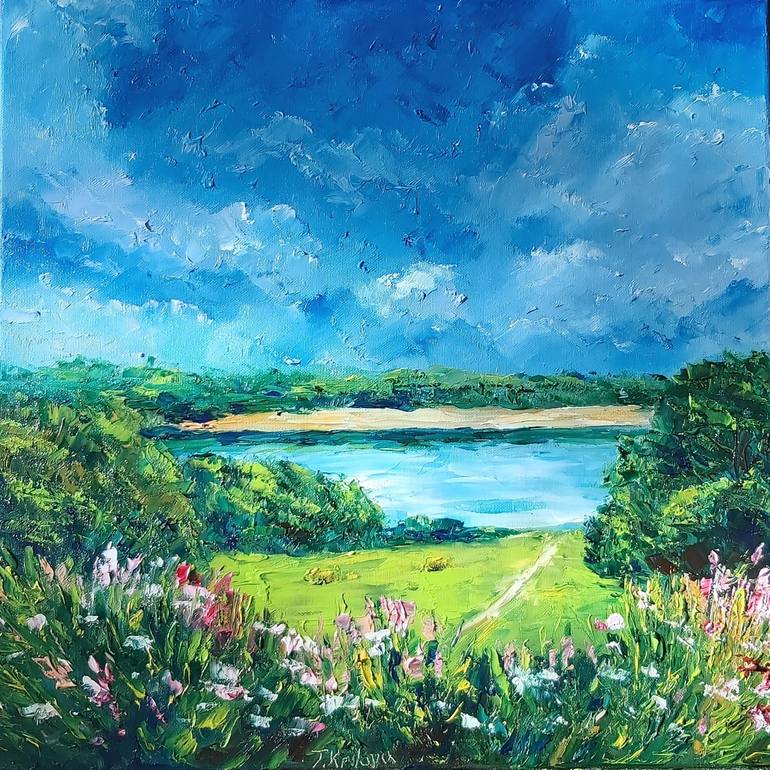 Landscape painting oil on canvas.Original art. Original Painting by tatiana krilova