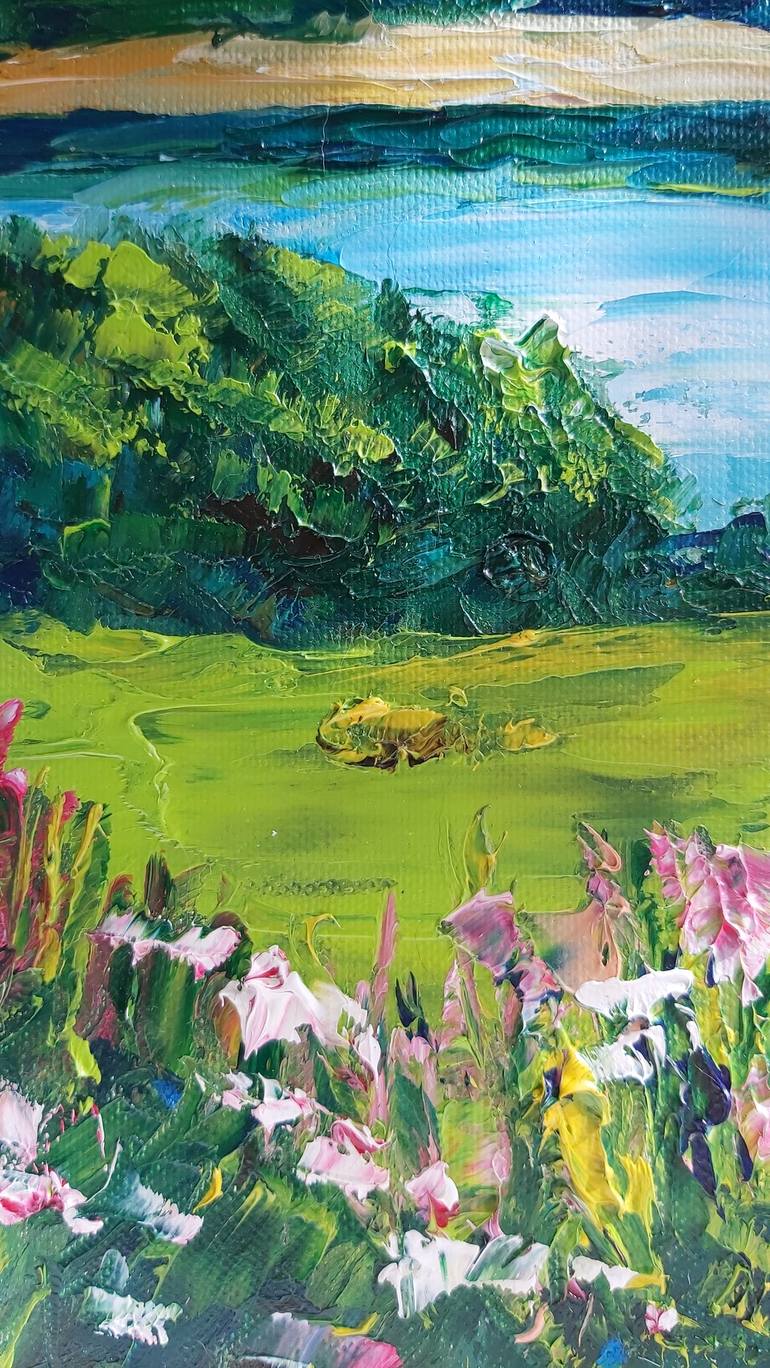 Original Impressionism Landscape Painting by Tatiana Krilova