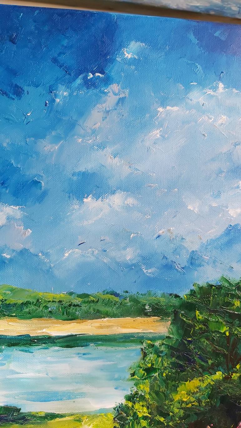 Original Impressionism Landscape Painting by Tatiana Krilova