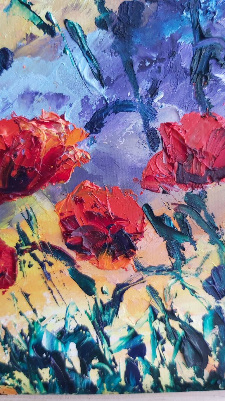 Original Floral Painting by Tatiana Krilova