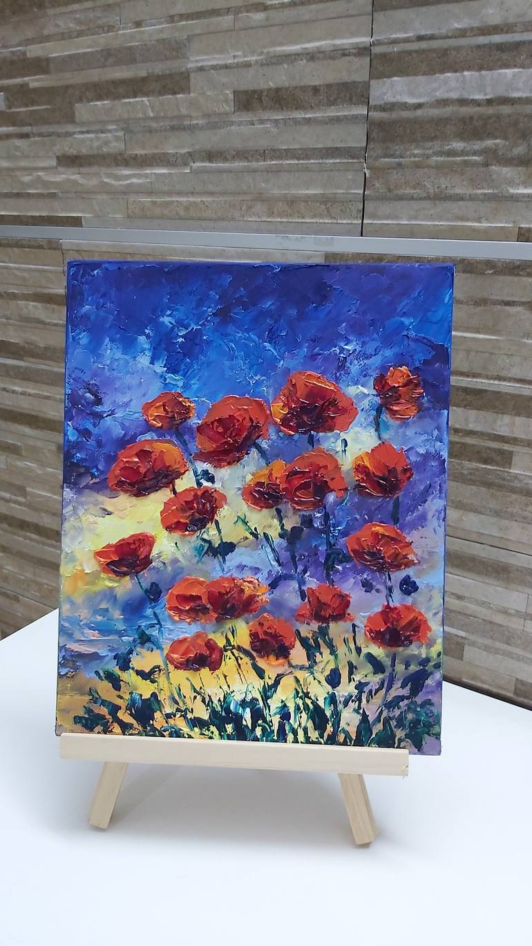 Original Floral Painting by Tatiana Krilova