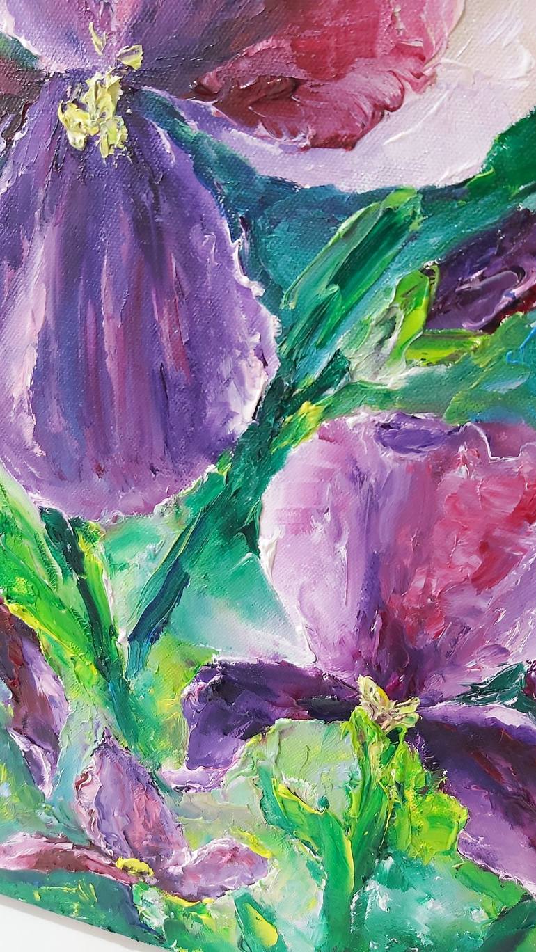 Original Abstract Expressionism Floral Painting by Tatiana Krilova